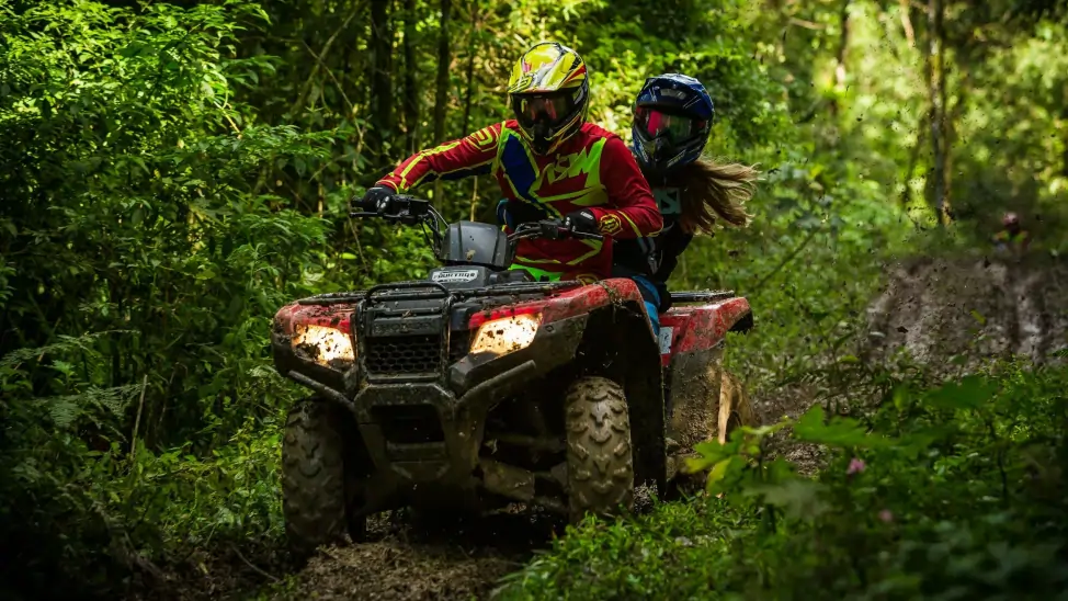 Best ATV ride in Ubud Bali through jungle, tunnel and muddy track adventure